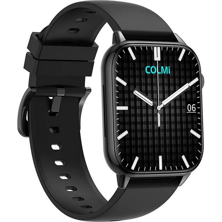 Colmi Smartwatch C61 (black), Sportuhr mit 100 Sportmodi und großem 1,9-Zoll Touchscreen