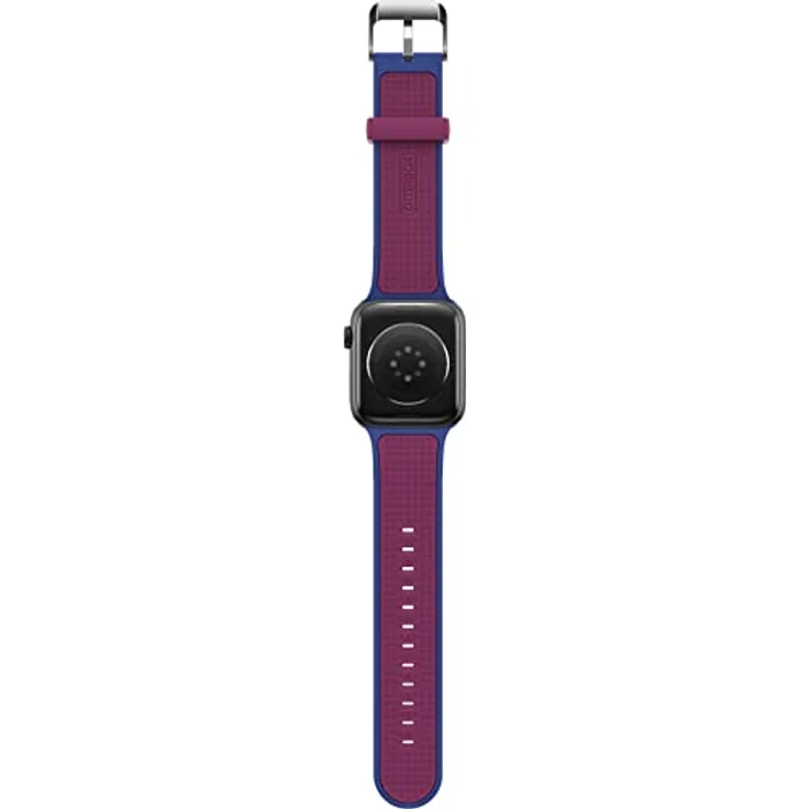 OtterBox All Day Uhrenarmband für Apple Watch Series 9/8/7/6/SE 2. gen/SE 1. gen/5/4/3 - 42mm/44mm/45mm, Blau/Lila - Strapazierfähiges Silikonband, angenehme Haptik, antimikrobiell – Bild 2