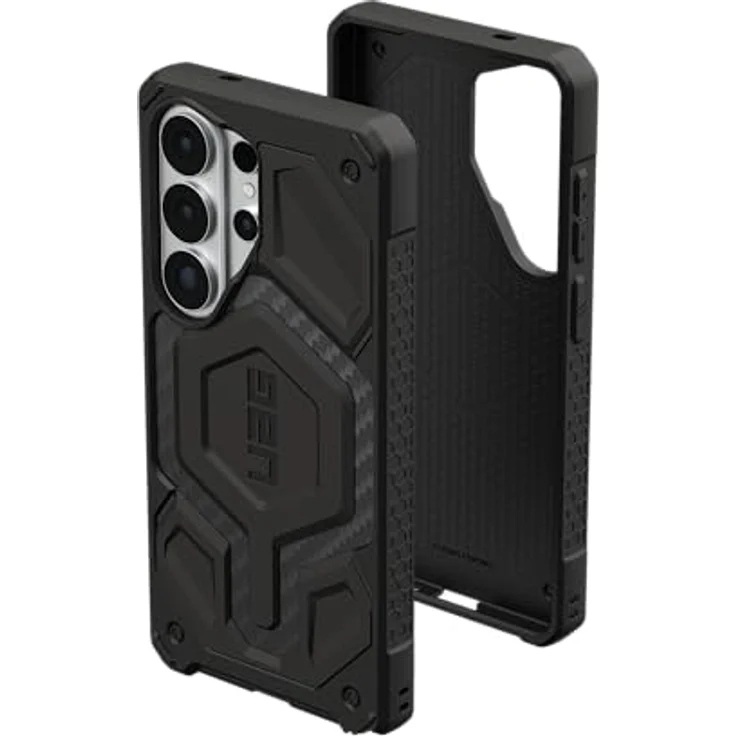 URBAN ARMOR GEAR Monarch Pro Case für Samsung Galaxy S26 Ultra, Carbon Fiber, 6m Fallschutz, Wireless Charging kompatibel, mit Magnetring – Bild 1