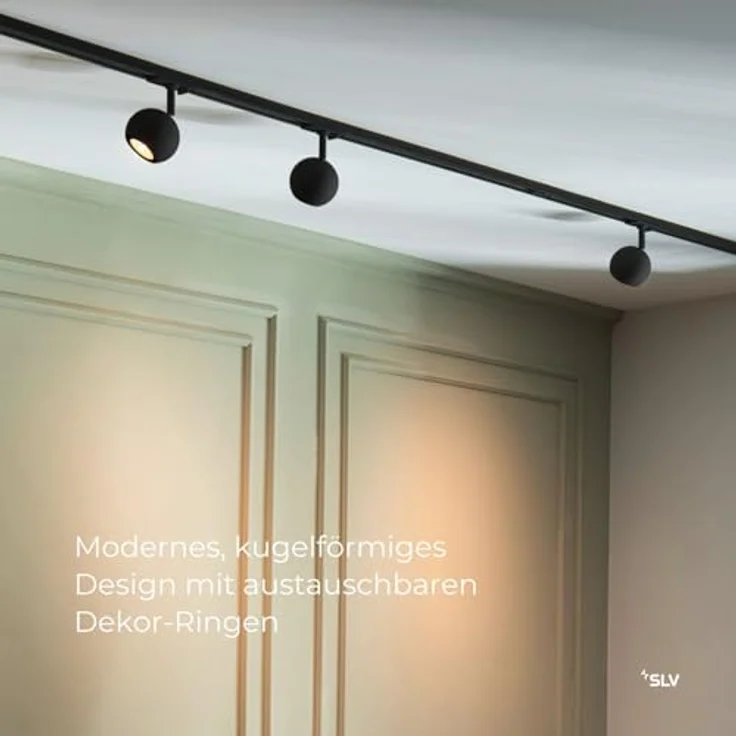 SLV LIGHT EYE 90 1Ph QPAR51 schwarz, Smarte Deckenleuchte mit hochwertigem Lichtauslass – Bild 4