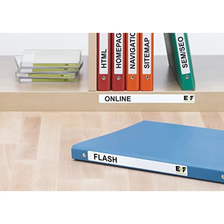 HERMA Aktenordner Ordnerrückenetikett SPECIAL 25,4 x 192 mm (B xH) - absolut blickdicht, sicher haftend, 100% recyclingfähig (weiß) – Bild 3