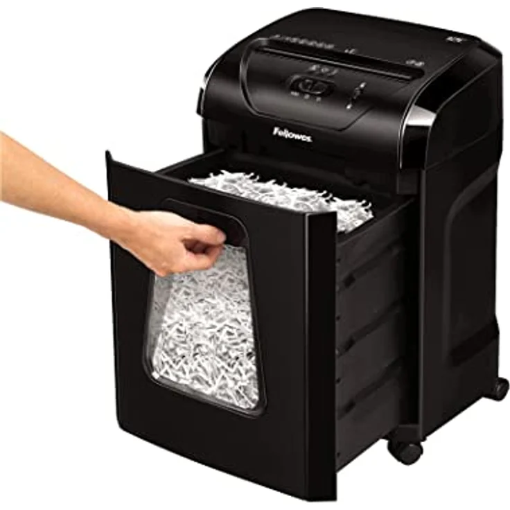 Fellowes Aktenvernichter Powershred 12C, 12 Blatt 4x40mm Partikelschnitt (P-4), mit Sicherheitssperre, leistungsstark, 20 Min. Betriebsdauer, für Home Office – Bild 3