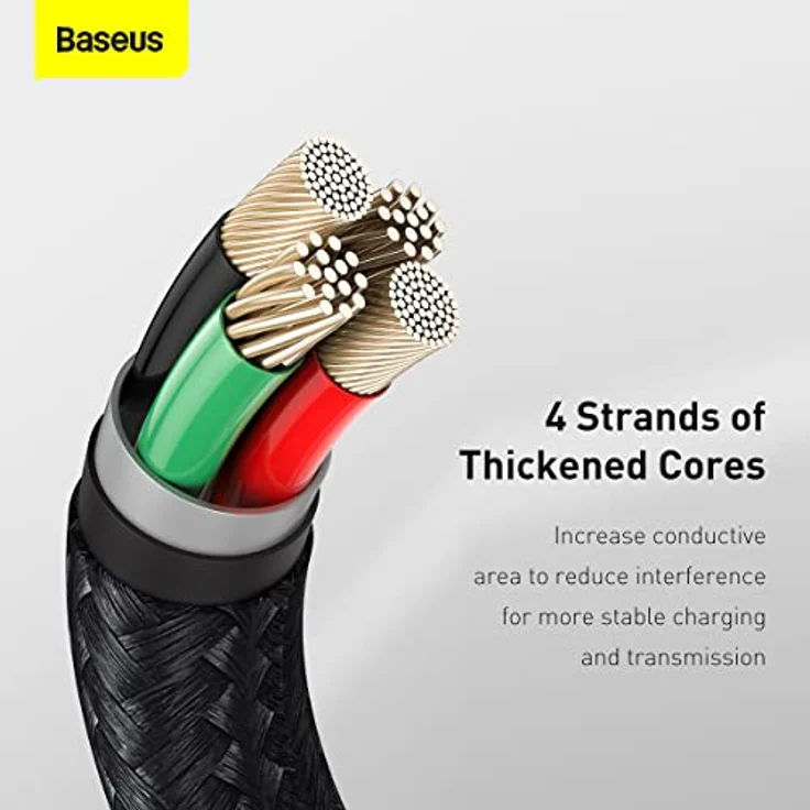 Baseus Cafule USB-auf-Lightning-Ladekabel, 2,4 A, 1 m, Schwarz – Schnellladung und Datenübertragung bis 480 MB/s – Bild 8