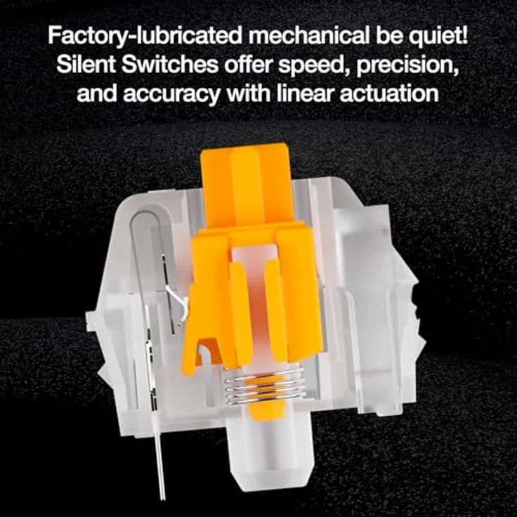 be quiet! Dark Mount Silent Linear, Kabelgebundene Tastatur mit 8 Displaytasten und Media-Dock, Schwarz – Bild 4