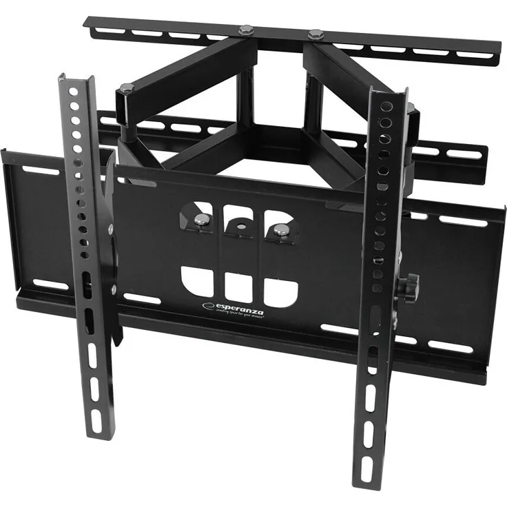 ESPERANZA Titan 70'' TV-Halterung, Wandmontage mit Neigungswinkel -15° bis 0°, schwarz, maximal 55 kg Tragkraft