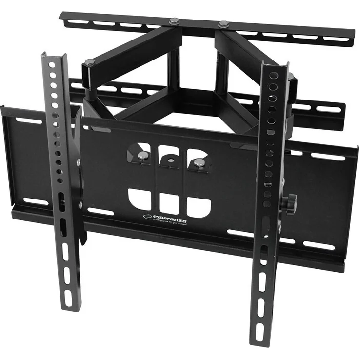 ESPERANZA Titan 70'' TV-Halterung, Wandmontage mit Neigungswinkel -15° bis 0°, schwarz, maximal 55 kg Tragkraft