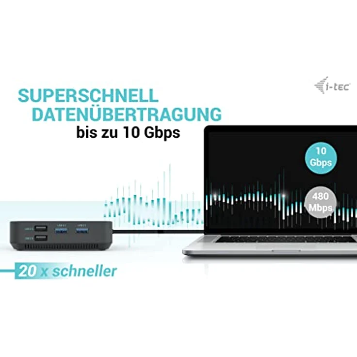 iTEC USB-C HDMI+2x DP Dock PD iTEC HDMI Dual DP PD 100W (C31Triple4Kdockpdpro) - Laptop-Dockingstation mit Unterstützung von bis zu drei externen 4K Monitoren, Auflösung von 5K/60 Hz, und 100W-Ladeadapter – Bild 7
