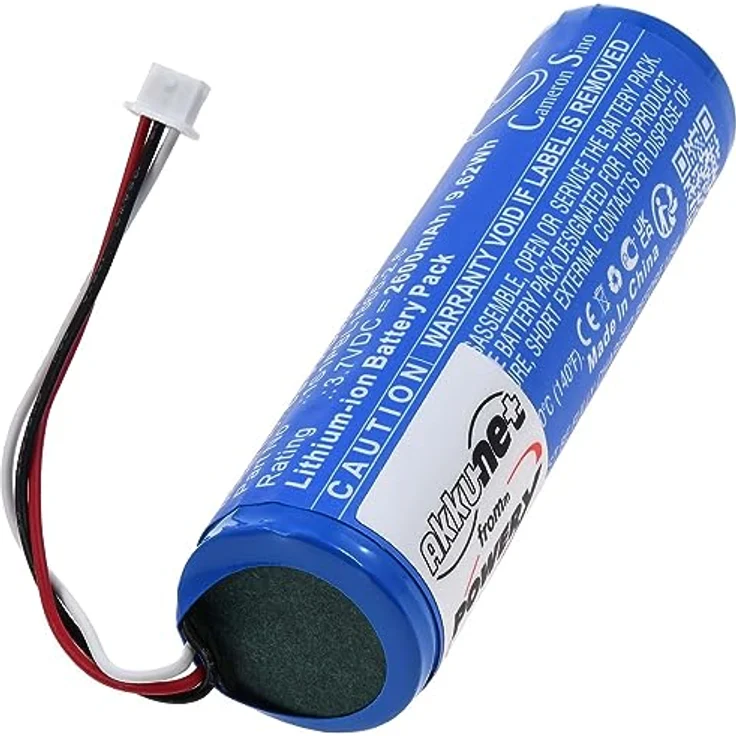 akku-net Akku kompatibel mit Philips Typ 1S1PBL1865-2.6, 3,7V, Li-Ion, 2600mAh, schwarz, hohe Kapazität, Sicherheitsmechanismen – Bild 1