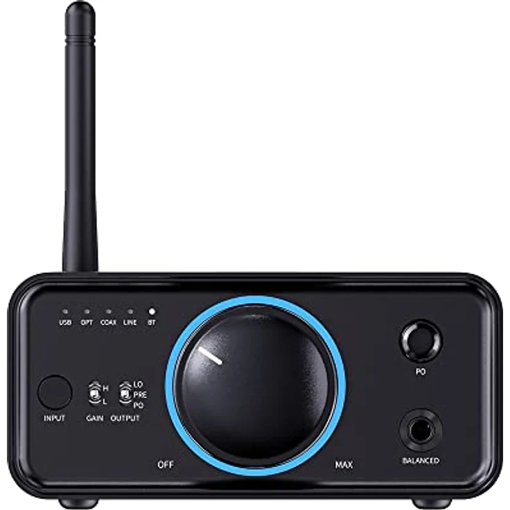 FiiO K7 BT, USB-DAC und Kopfhörerverstärker mit THX AAA 788+, Bluetooth und Gain-Schalter, Schwarz – Bild 3