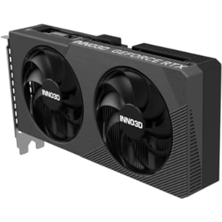 Inno3D RTX 5060 Twin X2 OC, Next-Gen-Grafikkarte mit 8GB GDDR7-RAM, Boost-Takt bis 2527 MHz, Dual-Slot Design, schwarz – Bild 5