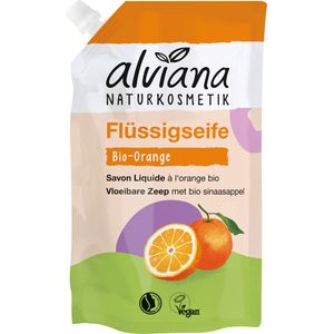 Bild für alviana Naturkosmetik Bio-Orange Flüssigseife Nachfüllbeutel 500 ml – Sanfte
