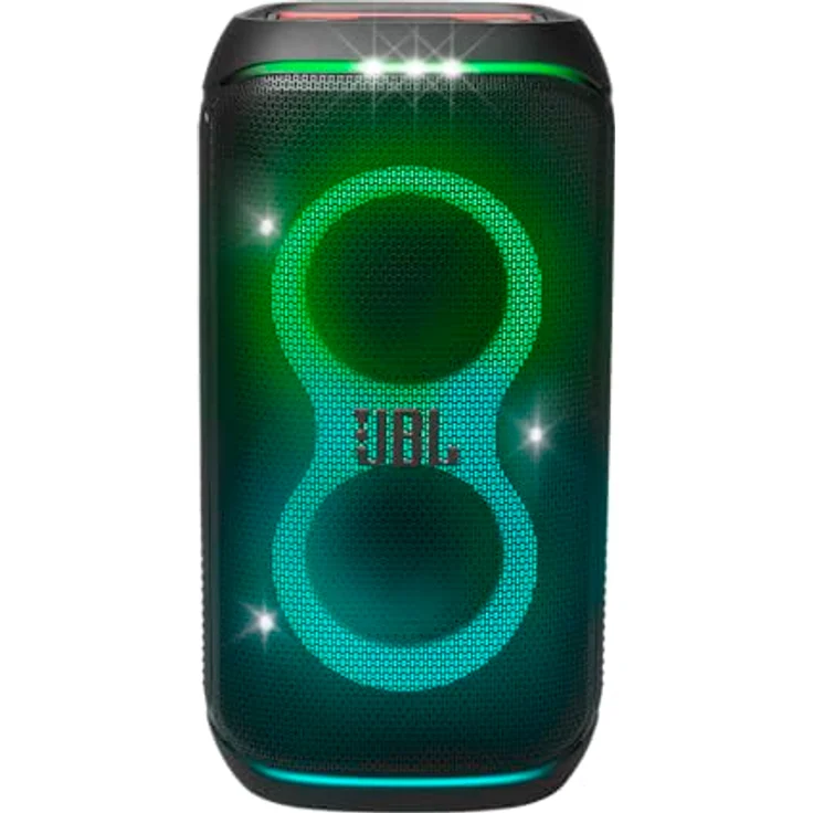 JBL Partybox Stage 120 in Schwarz – Tragbare Bluetooth-Lautsprecher-Box Pro Sound, Lichtshow, KI-Sound-Boost und Teleskopgriff – 12 h Laufzeit – Bild 2