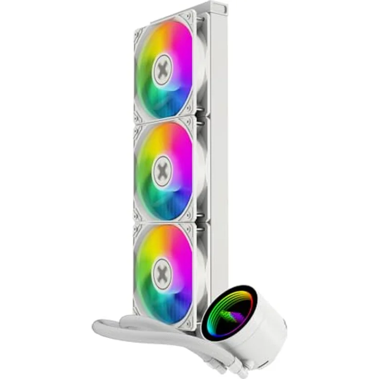 Xilence LiQuRizer LQ360W ARGB, All-in-One CPU Wasserkühler mit 120-mm-Lüftern, Kupferkühlkörper und Aluminiumradiator, Mehrfarbig – Bild 5