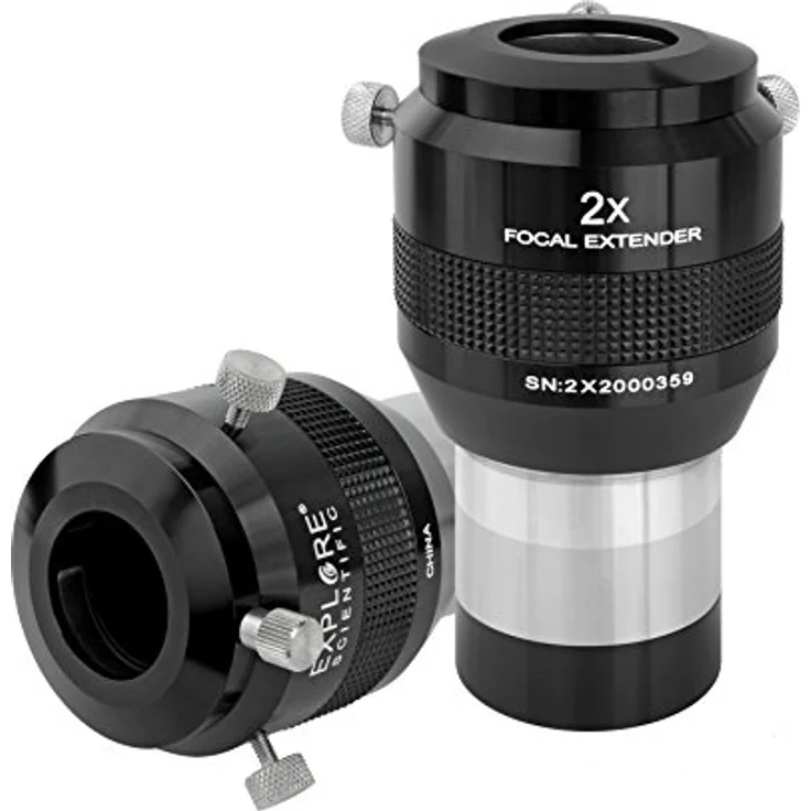Explore Scientific Fokal Extender 2x 50,8mm/2 Zoll Barlowlinse zur Erhöhung der Brennweite für Teleskope – Bild 2