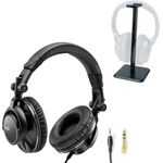 HERCULES Hercules HDP DJ60 DJ Kopfhörer mit Tisch-Stativ (Geräuschisolierung, Kabelgebunden)