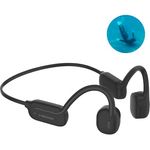 Head Bone Conduction Earphones, kabellose Kopfhörer mit IPX8 wasserdicht, Bluetooth 5.3, leichtes Design - Schwarz