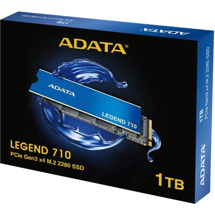 Adata Legend 710 (1000 GB, M.2 2280), SSD - PCIe Gen3 x4, NVMe 1.4, bis zu 2.400/1.800MB/s, M.2-2280-Spezifikation - Adata – Bild 2