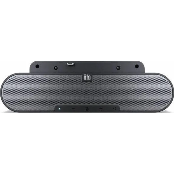 ēlo Elo Edge Connect Speaker Bar, Soundbar (5 W) mit breitem Frequenzbereich 280-20.000 Hz, kompakte Bauweise, Schwarz