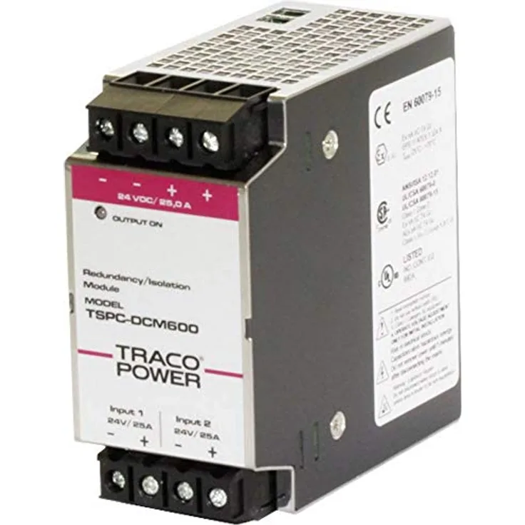TracoPower TSPC-DCM600 Hutschienen-Redundanz-Modul (DIN-Rail) 820mA 28W 1 x