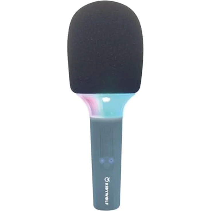 KIDYWOLF - Bluetooth LED Mikrofon mit Licht blau – Bild 4