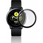 MSM 2x 3D Schutzglas für Samsung Galaxy Watch Active 2 44 mm, Panzerfolie Full Screen CURVED, transparent