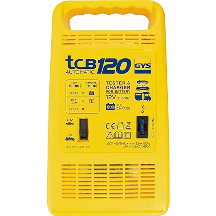 GYS überwachungsfreies Batterieladegerät 12 V, 30 - 120 Ah, TCB 120 – Bild 4