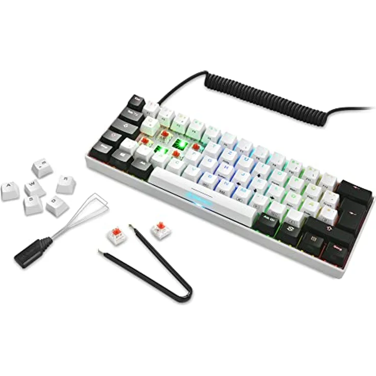 Sharkoon, usb, Skiller SGK50 S4 wh Kailh Brown, Gaming-Tastatur, weiß – Bild 5