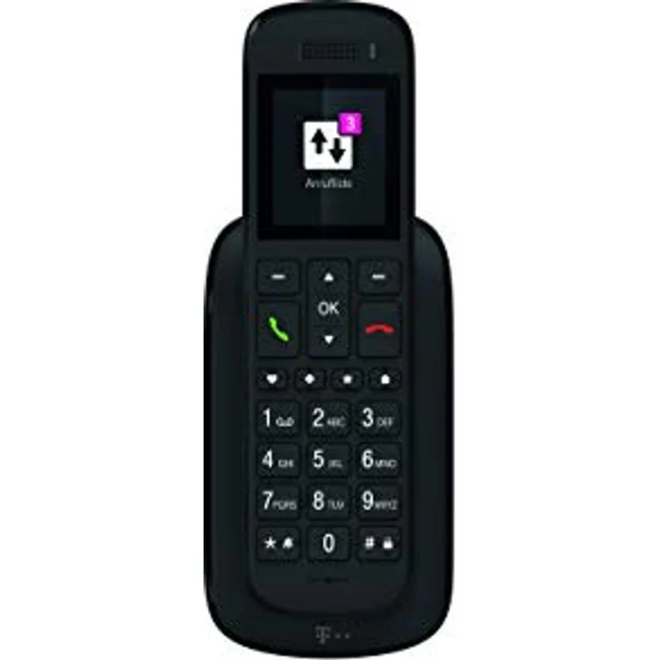 Telekom Speedphone 32, Großtastentelefon IP, mit Ladeschale, ebony, VoIP-Telefon, ebenholz – Bild 5