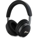 CG MOBILE Guess Wireless Kopfhörer mit Studio Sound PU Leder Script Logo ANC/ENC (Schwarz)