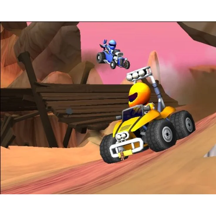 BUZZ! - Junior Verrückte Rennen + Buzzer (PS2) – Bild 5