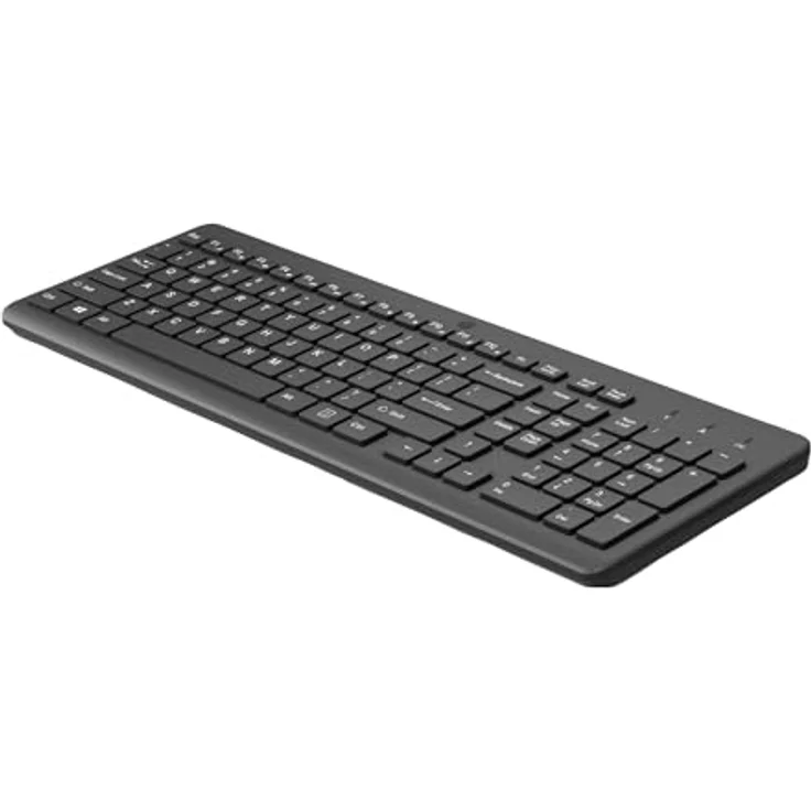 HP 225 - Tastatur - 2,5-Zonen-Layout - kabellos - 2.4 GHz - Deutsch - Schwarz - HEWLETT PACKARD – Bild 2