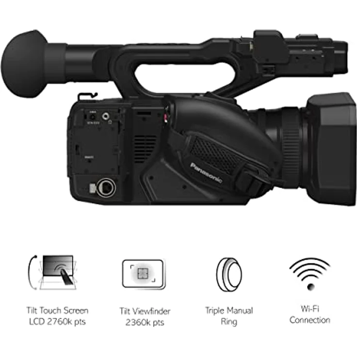 Panasonic HC-X20E, 4K Ultra HD Camcorder mit 20x optischem Zoom, Schwarz – Bild 5