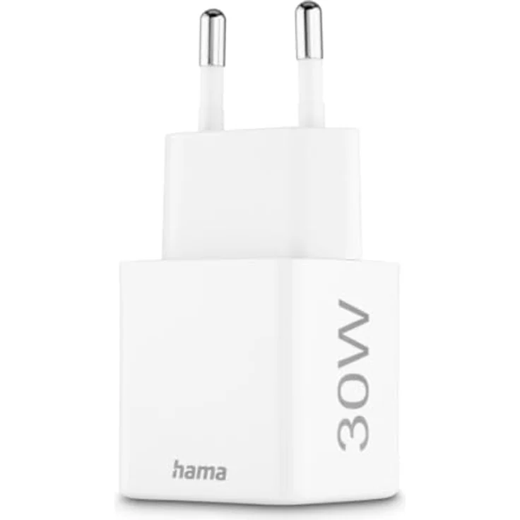Hama Schnellladegerät, 1x USB-C PD, 1x USB-A QC, Mini-Ladegerät, 30 W, Weiß – Bild 5