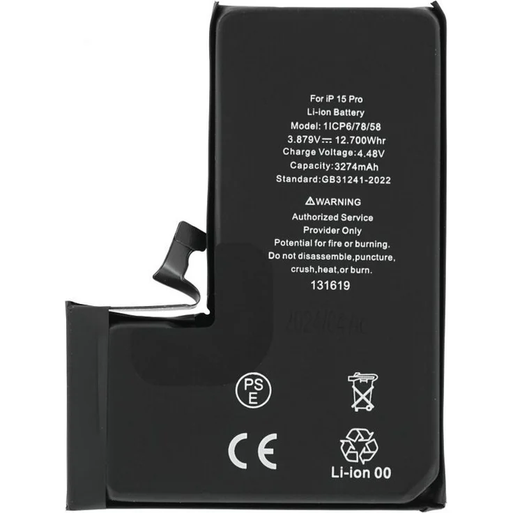 OTTO Akku für iPhone 15 Pro, Original Ersatzakku für langanhaltende Leistung und maximale Effizienz