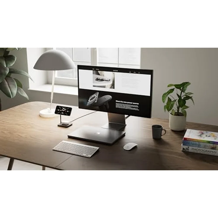 OtterBox Zens Office Wireless Charger 2, MagSafe und Qi-kompatibles 15 W Ladegerät für iPhone Air 17, 16, 15, 14, 13, 12 und AirPods, inkl. 24-W-Netzadapter, Schwarz – Bild 5