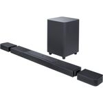 JBL Bar 1300 – Kompakte 11.1.4-Kanal-Soundbar für Heimkino Sound-System – Mit abnehmbaren Surround-Lautsprechern, MultiBeamTM und Dolby Atmos Surround Sound – Schwarz