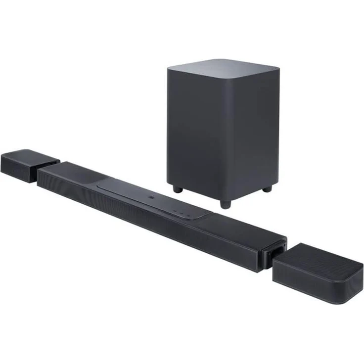 JBL Bar 1300 – Kompakte 11.1.4-Kanal-Soundbar für Heimkino Sound-System – Mit abnehmbaren Surround-Lautsprechern, MultiBeamTM und Dolby Atmos Surround Sound – Schwarz – Bild 1
