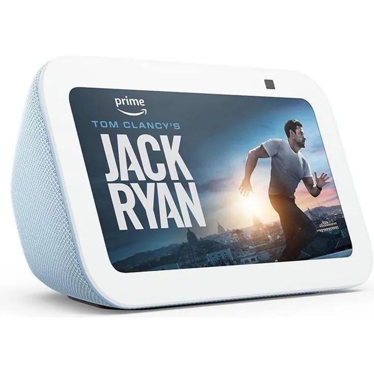 Amazon Echo Show 5 (3. Generation), Smart Speaker mit 5,5 Zoll Display, integrierter Kamera, Alexa, Blau-Weiß