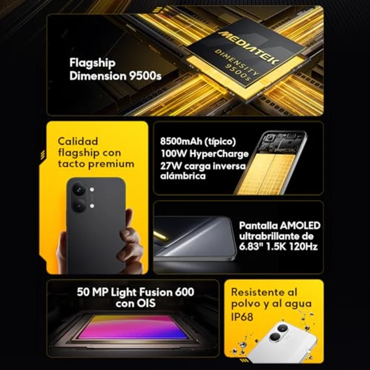 XIAOMI Poco X8 Pro Max, Smartphone mit 12 GB RAM, 256 GB Speicher, Schwarz (Ohne Netzteil) – Bild 2