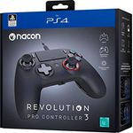 Nacon Revolution Pro 3 Offizieller Controller PS4 3499550383492, Gamepad mit einfacher Bedienung und hoher Qualität, Schwarz