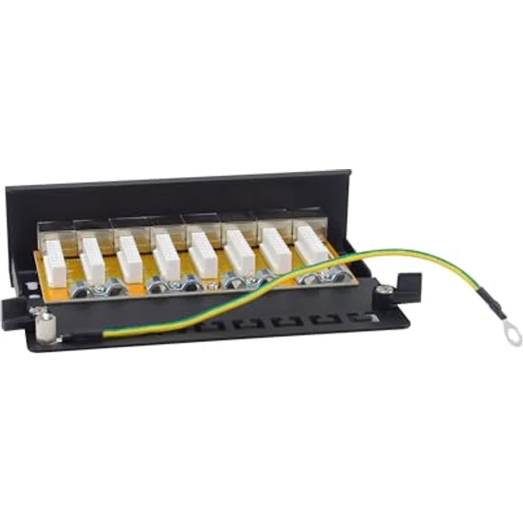 Equip 326621, 8-Ports Cat.6A geschirmtes Desktop-Patchpanel bis zu 500 MHz, schwarz – Bild 5