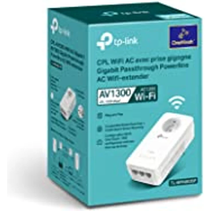 TP-Link Powerline Av1300 Wi-Fi Einzel, PowerLAN-Adapter mit Gigabit Ethernet, weiß – Bild 3