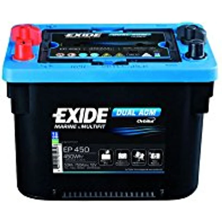 Exide Exide EP600 DUAL AGM 12V 70Ah Marine & Leisure Batterie Batterie, (12 V) - AGM (VRLA) Technologie, 70Ah Kapazität, 12V Spannung – Bild 3
