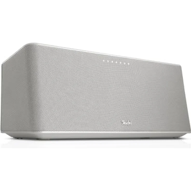 Teufel Motiv Home - All-In-One Smart Speaker - Kabelloser Tragbarer Bluetooth Lautsprecher mit WLAN Musikstreaming und Akku, Airplay 2, Chromecast, Kraftvoller Multiroom Speaker - weiß – Bild 1