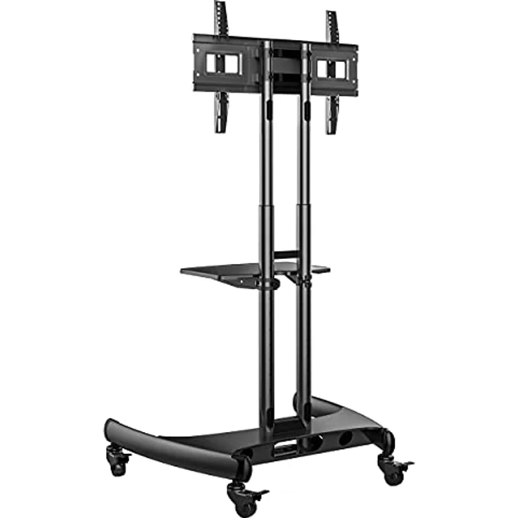 Ergosolid NB AVA1500B Standfuß mit Rollen, verstellbar, für LCD/LED/Plasma-TV bis 45,5 kg, Schwarz – Bild 3