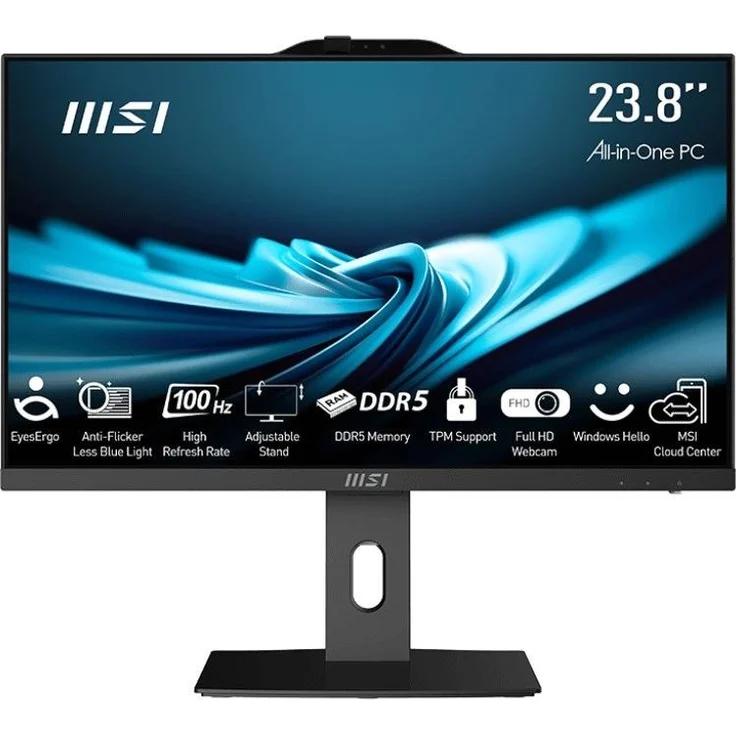 MSI Pro AP242P 14M-649XEU, 23.8" Full HD All-in-One-PC mit Intel Core i5, 16 GB RAM und 512 GB SSD, Schwarz
