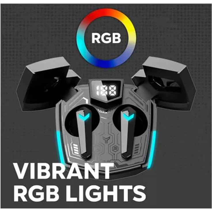 CANYON GTWS-2 In-Ear Kopfhörer, Bluetooth 5.3 mit Berührungssteuerung und Gaming-Modi, Gaming Yellow – Bild 3