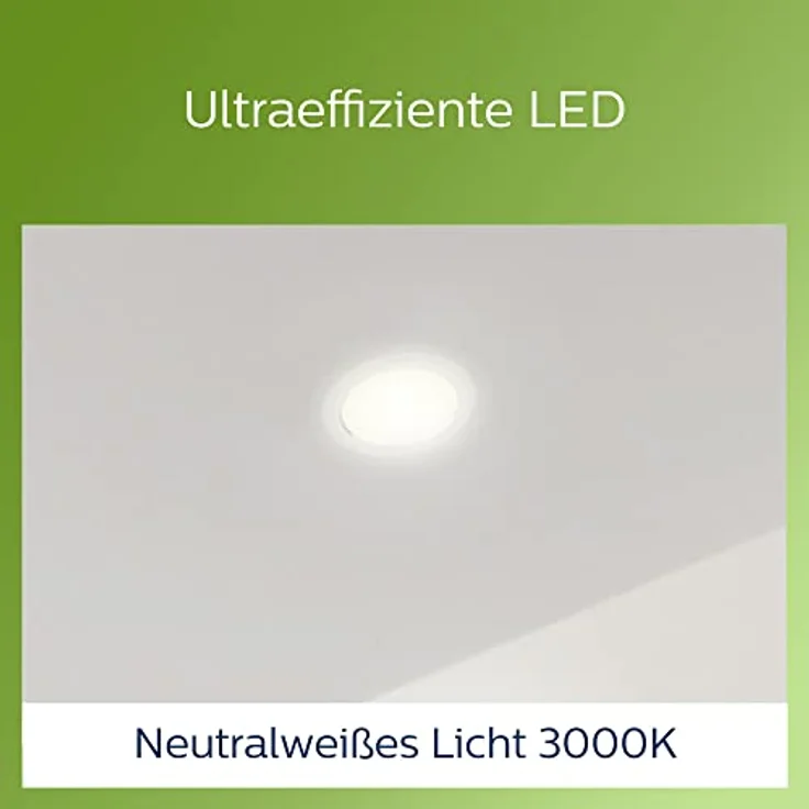 Philips Diamond Cut Ultra Effizient Gen. 2 6.5W, 150cm, 4000K, 1050 Lumen, warmweiß - Smarte Deckenbeleuchtung mit Energieklasse B – Bild 5