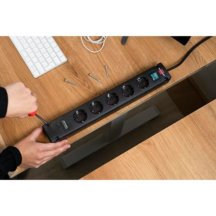 Brennenstuhl Bremounta Steckdosenleiste mit USB-C® Ladefunktion, schwarz, 3m Kabel – Bild 5