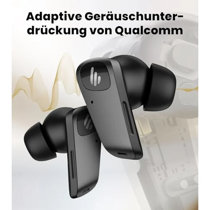 Edifier NeoBuds Planar, Wireless-Ohrhörer mit 12 mm planaren magnetischen Treibern, Hi-Res-Audio, Hybrid-ANC und Bluetooth 5.4, Schwarz – Bild 4